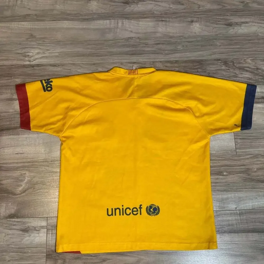 Nike Youth FC Barcelona 2019-2020 Away Football Soccer Jersey Yellow